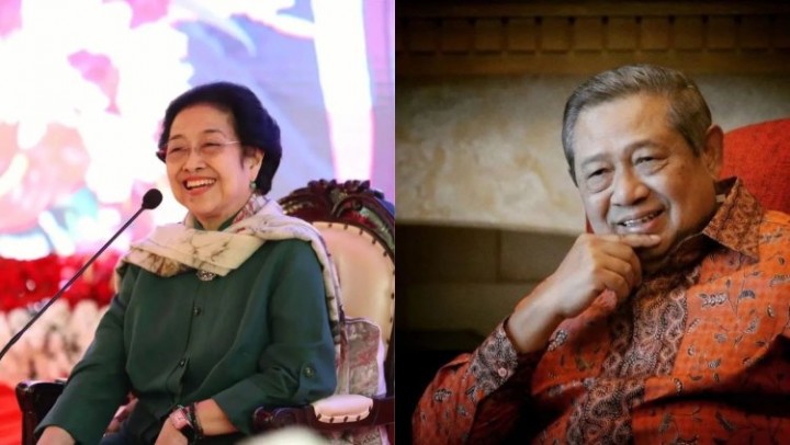 Presiden ke-5 Megawati Soekarnoputri dan Presiden ke-6 Susilo Bambang Yudhoyono (SBY). Sumber: Inilah Koran