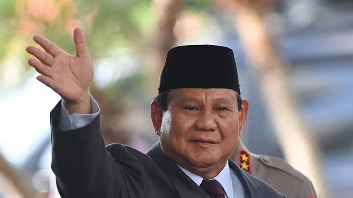 Presiden terpilih Prabowo Subianto. Sumber: BBC