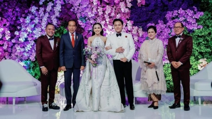 Jokowi Hadiri Pernikahan Mahalini dan Rizky, Sebut Dirinya Fans. (X/Foto)