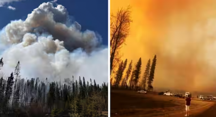 Sementara satu bagian dari Kanada berurusan dengan kondisi kering dan kebakaran hutan, British Columbia, di pantai Pasifik, menyaksikan kombinasi yang mengerikan dari keduanya, beberapa kebakaran hutan di pedalaman dan pencairan salju yang cepat yang telah menaikkan tingkat sungai di bagian selatan 