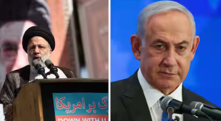 Ebrahim Raisi (kiri) dan PM Israel Benjamin Netanyahu (kanan) /Reuters