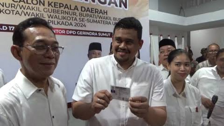 Walikota Medan Bobby Nasution Resmi Jadi Kader Gerindra