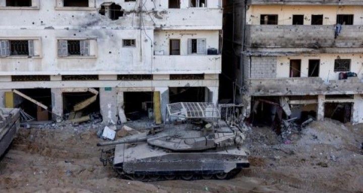 Tank-Tank Israel Perlahan Masuk ke Kota Rafah, Zionis Klaim Dudukin Seluruh Gaza. (X/officialinews_)
