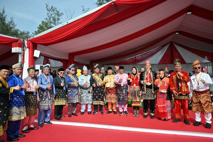 Di Pimpin Presiden Joko Widodo, Bupati Alfedri Hadiri Peringatan Harlah Pancasila, di Kota Dumai