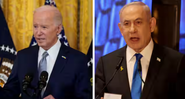 Gambar menunjukkan Presiden Amerika Serikat Joe Biden (kiri) dan Perdana Menteri Israel Benjamin Netanyahu (kanan) /Reuters