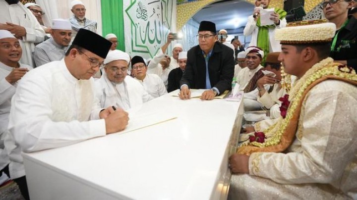 Hadiri Pernikahan Putri Habib Rizieq, Anies Diminta Jadi Saksi. (X/Foto)