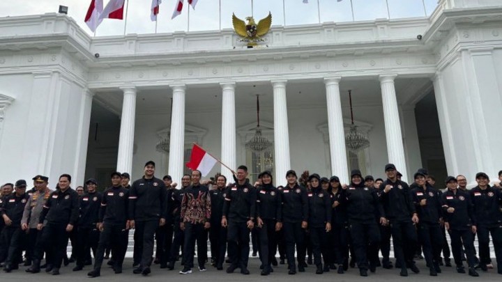 Jokowi dan para atlet Indonesia