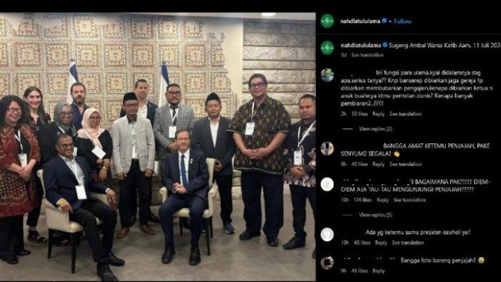 5 Petinggi Bertemu dengan Presiden Israel, PBNU Buka Suara. (X/Foto)