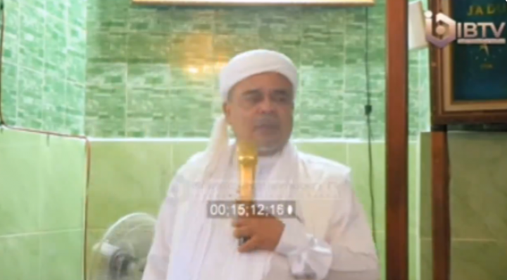 Habib Rizieq Sudah Prediksi Makan Siang Gratis Bakal Dikurangi Anggaran Jadi Rp7.500 per Anak. (Screenshot 