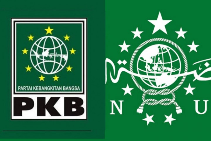 Kolase foto Bendera PKB dan PBNU. Sumber: Times IDN