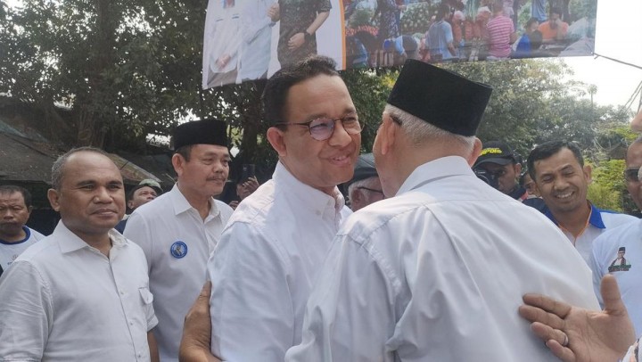 Komite Pedagang Pasar Tradisional Deklarasi Anies Baswedan di Pilkada Jakarta 2024. (X/Foto)