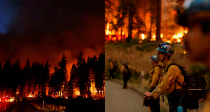 Park Fire telah berlipat ganda ukurannya dari Jumat hingga Minggu dan telah menghancurkan setidaknya 114 bangunan di empat kabupaten /Agensi