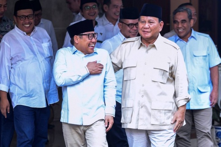 Presiden terpilih Prabowo Subianto dan Ketum PKB Muhaimin Iskandar. Sumber: kumparan.com