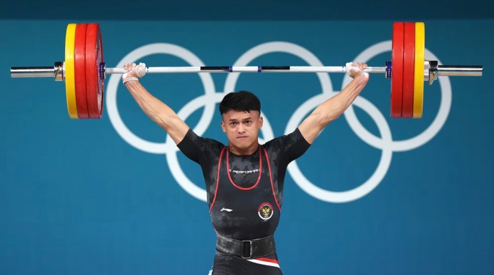 Rizki Juniansyah Sumbangkan Emas Kedua untuk Indonesia dari Cabor Angkat Besi di Olimpiade Paris 2024. (Dok. Sekretariat Kepresidenan)