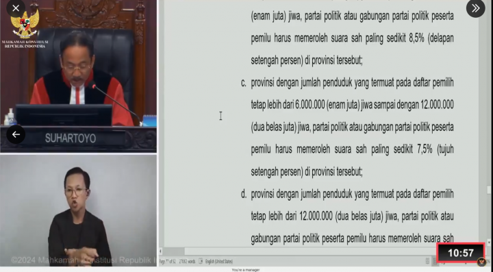 MK Sah Ubah syarat Pilkada, Parpol Bisa usung Cagub Tanpa Punya Kursi di DPRD. (X/@asumsi)