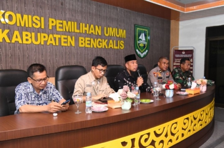 KPU Bengkalis Gelar Rakor Jelang Pendaftaran Paslon Bupati dan Wabup Pada Pilkada Bengkalis