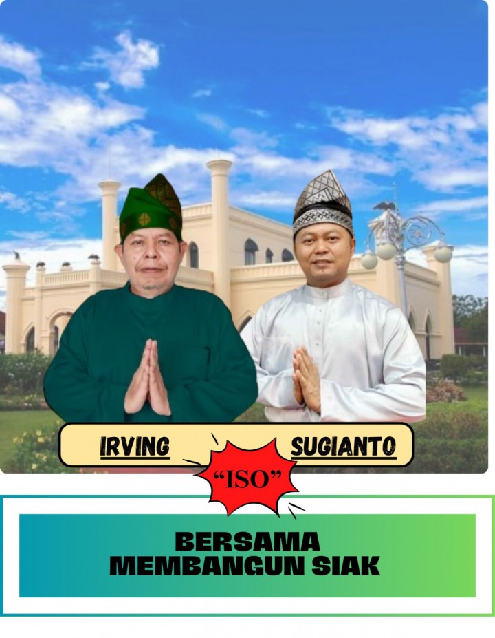 Pasangan Calon Bupati dan wakil Bupati Siak Irving Sugianto 