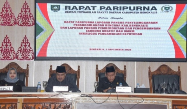 Dua Ranperda Diterima DPRD Bengkalis Langsung Diputuskan