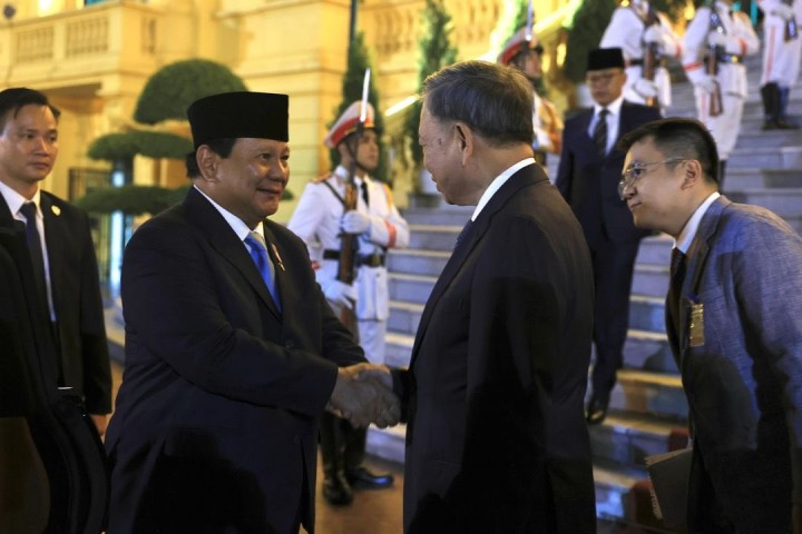 Bertemu Presiden Vietnam, Prabowo Sebut Indonesia Siapa Bantu Korban Topan Yagi. (X/@prabowo)