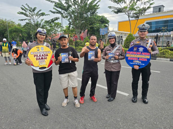 Hadir DI CFD, Satlantas Polresta Pekanbaru Gelar Kegiatan Cooling System untuk Ciptakan Pilkada Damai 2024 