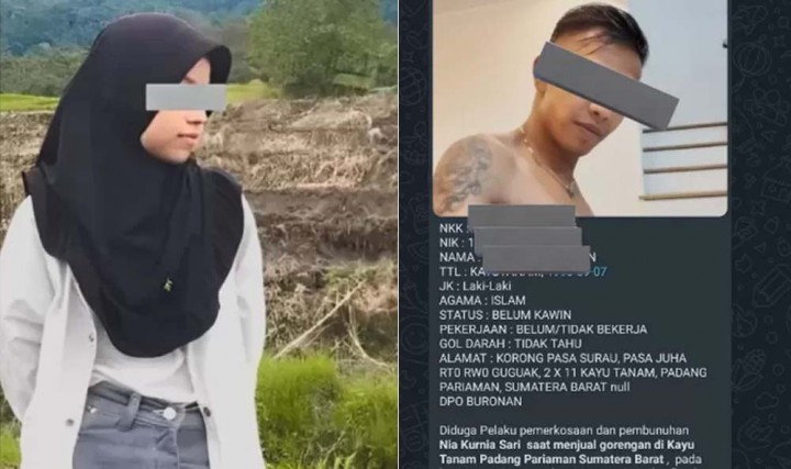 Terungkap! Indra Septiarman Pelaku Pembunuhan Gadis Penjual Gorengan Nia Pariaman. (Tangkapan Layar)