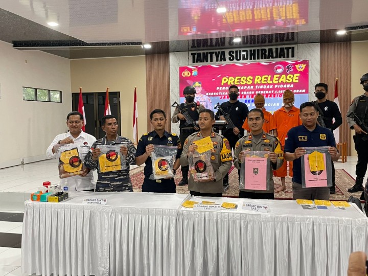 TPPU Hasil Penjualan Narkoba, Tanah, Kendaraan Bermotor dan Uang 240 Juta Disita