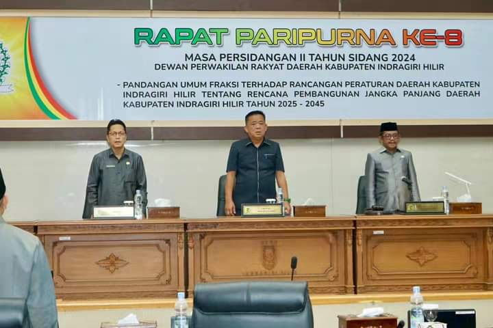 DPRD Inhil Gelar Rapat Paripurna Ke-8 Tentang RPJPD.