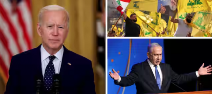 Pernyataan Biden muncul ketika Israel dan Hizbullah pada hari Minggu mengancam akan meningkatkan serangan lintas batas mereka /Reuters