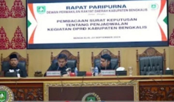 DPRD Bengkalis Sepakati 7 Fraksi, Berikut Nama Pimpinannya