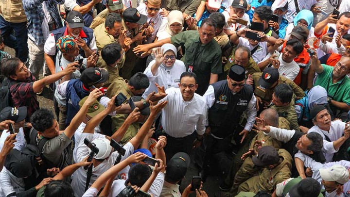 Anak Abah Merapat, Anies Angkat Bicarea soal Pilihan Paslon dalam Pilkada Jakarta. (X/@aniebaswedan)