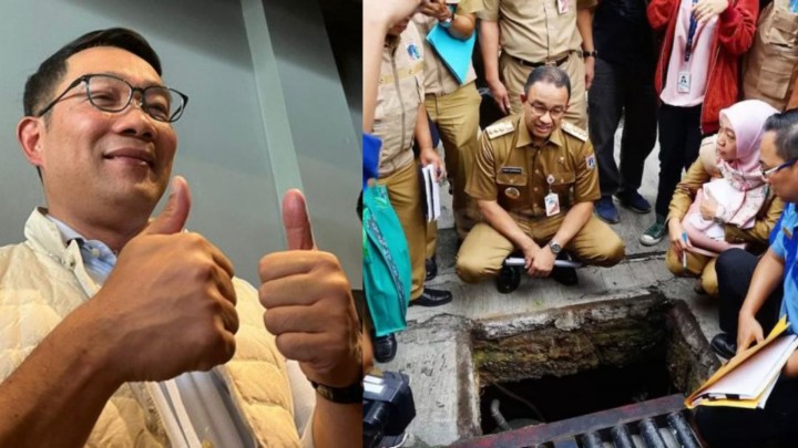 Atasi Banjir, Ridwan Kamil Bakal Pakai Program Sumur Resapan Era Anies Baswedan. (Collage By Zar)