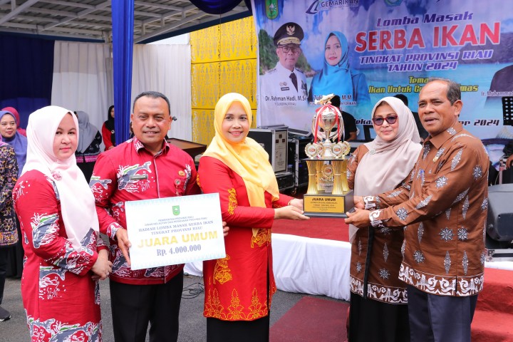 Raih Juara Umum Lomba Masak Serba Ikan Tingkat Provinsi Riau, TP PKK Siak Pastikan Melaju Tingkat Nasional.