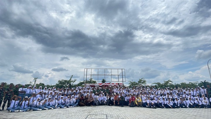 Semarak HUT TNI ke-79, Kodim 0322/Siak Gelar Lomba PBB Piala Panglima TNI, Siswa-Siswi Berlaga dengan Semangat Juang