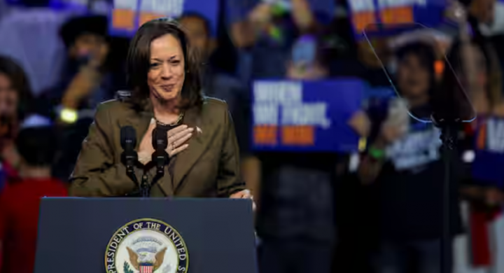 Kandidat presiden dari Partai Demokrat Kamala Harris /Reuters