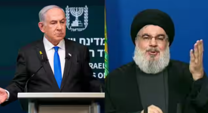 Benjamin Netanyahu (kiri) dan Hassan Nasrallah (kanan) /AFP