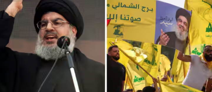 Hassan Nasrallah dimakamkan sementara /Reuters