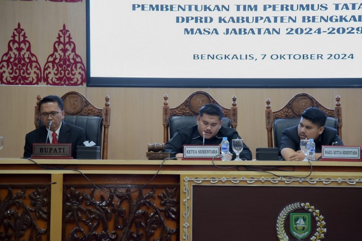 Rapat Paripurna Istimewa, Septian Nugraha Resmi Jabat Ketua DPRD Bengkalis