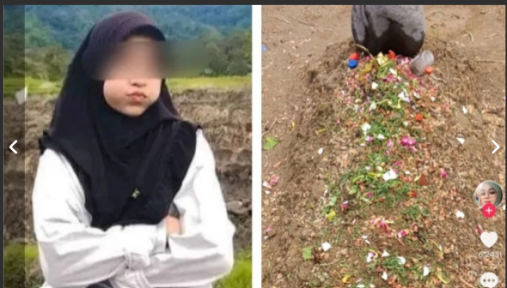 Viral! Bau Harum Tercium di Makam Nia Gadis Penjual Goreng Padang yang Tewas Dibunuh, Warga Beri Kesaksian. 