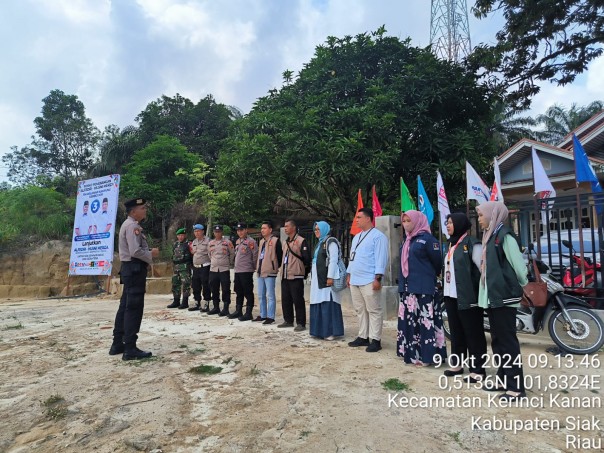 Apel Persiapan Pengamanan Kampanye Pilkada Siak 2024 Berjalan Lancar