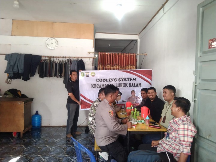 Kapolsek Lubuk Dalam Gelar Cooling System untuk Jaga Kamtibmas Jelang Pilkada 2024 di Kabupaten Siak