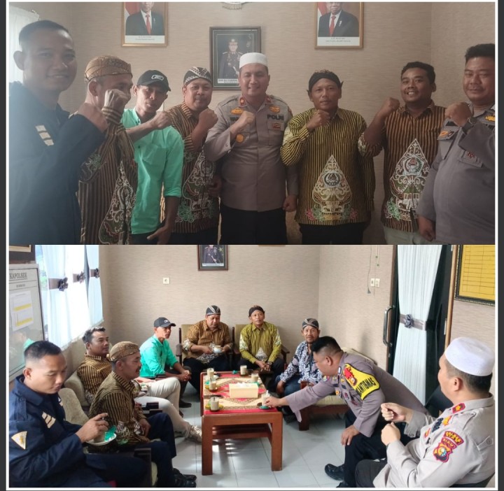 Kapolsek Minas Coffee Morning Dan Cooling System Bersama Pengurus DPC Pujakesuma Kecamatan Minas