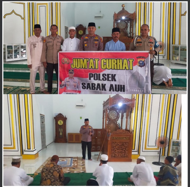 Kapolsek Sabak Auh Gelar Jum'at Curhat untuk Ciptakan Kamtibmas Menjelang Pilkada 2024, Ajak Warga Hindari Berita Hoaks