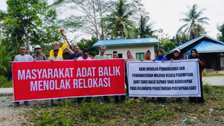 Masalah masyarakat adat Pemaluan, Kalimantan Timur, yang menolak penggusuran. (tangkapan layar)