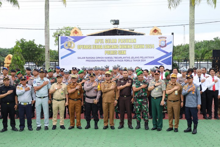 Pimpin Apel Operasi Zebra Lancang Kuning 2024, Ini Pesan Pjs Bupati Siak