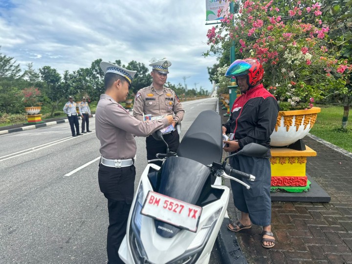 Cipta Kamsebtibcarlantas Serentak Seluruh Indonesia, Satlantas Polres Siak Gelar Operasi Zebra Lancang Kuning 2024