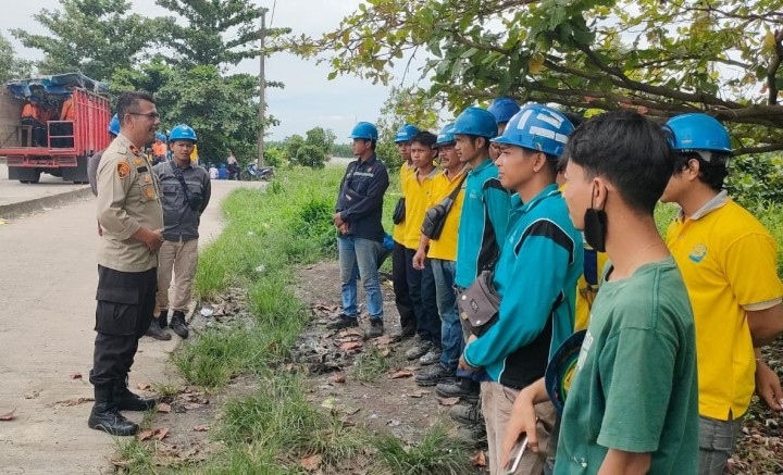 Kapolsek Tualang Ajak Mitra Kerja PT.IKPP Perawang Wujudkan Pemilu 2024 Damai