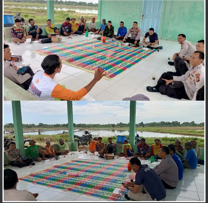 Ciptakan Pilkada Aman,Sejuk dan Damai,Kapolsek Sabak Auh Rangkul Kelompok Tani di Kampung Sungai Tengah 