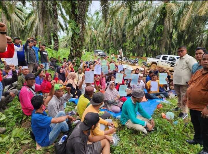 Kebun Sawit Senilai Rp1 Triliun Dikelola Tanpa Izin, Warga Desa Senama Nenek Bersiap Gelar Aksi Besar