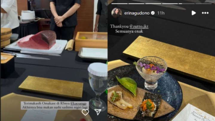 Nama Erina Gudono Trending di X, Gegara Omakase Sushi usai Bersalin