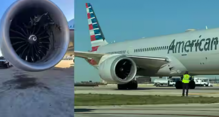 Insiden Menakutkan, Mesin Pesawat Menyedot Kontainer Kargo di Bandara Chicago